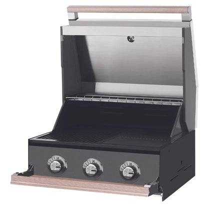 BeefEater 1500 Series 3 Burner BBQ & Side Burner Trolley