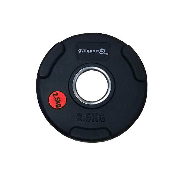 GymGear | Rubber Olympic Plate (with Tri-Grips)