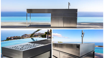 Fesfoc Cocoa Island Elite Coal BBQ Outdoor Kitchen