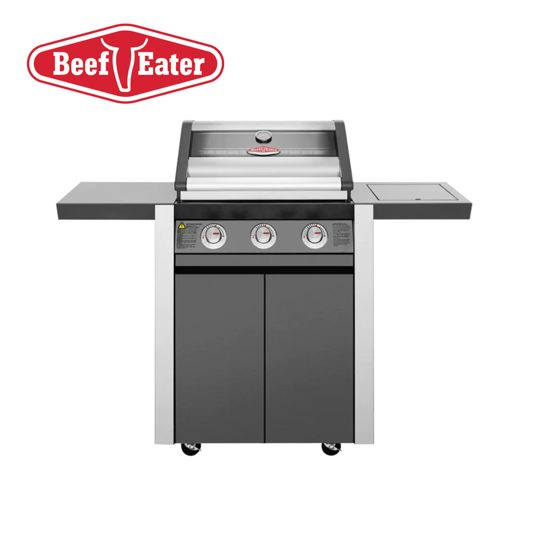 BeefEater 1600E Series Dark 3 Burner BBQ & Trolley