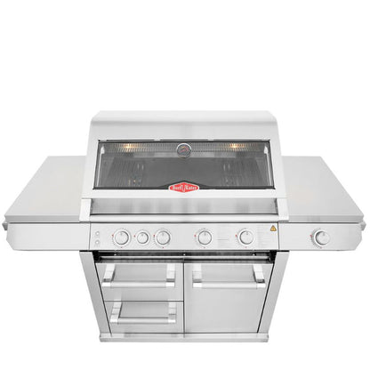 BeefEater 7000 Series Premium 5 Burner BBQ & Side Burner Trolley