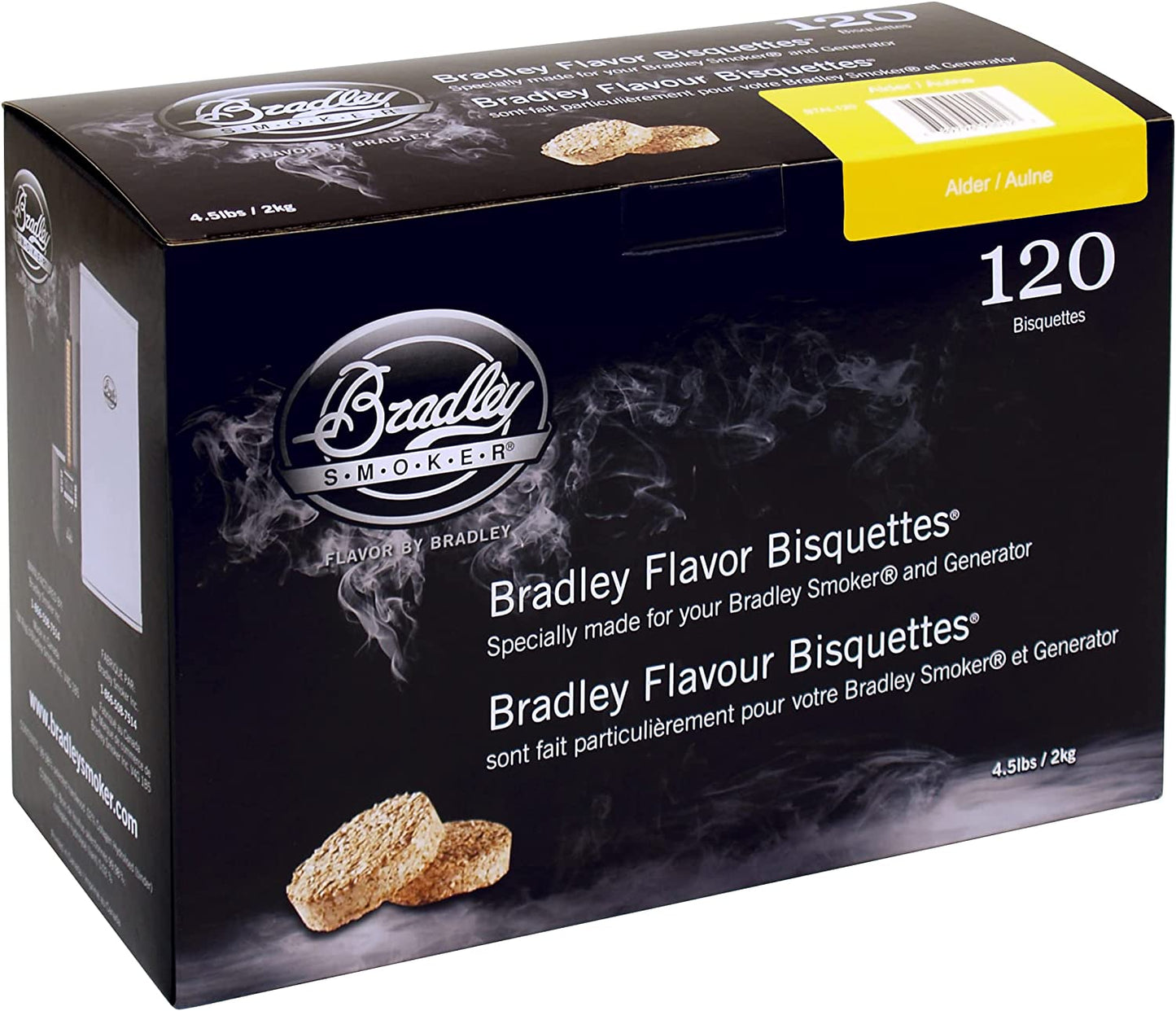 Bradley Smoker Alder Bisquettes 120 pack