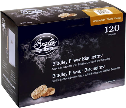 Bradley Smoker Whiskey Oak Bisquettes 120 pack