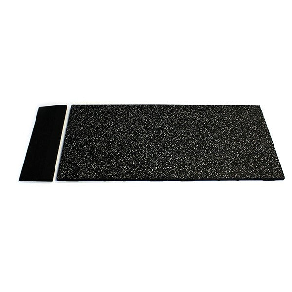 GymGear | 20mm Black Rubber Tile with Grey Fleck (1m x 0.5m)