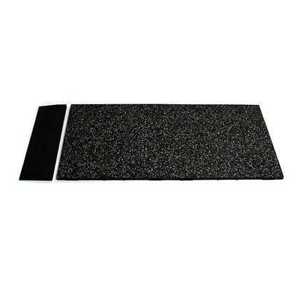 GymGear | 40mm Black Rubber Tile with Grey Fleck (1m x 0.5m)