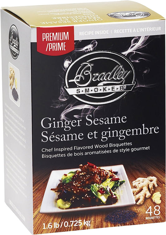 Bradley Smoker Ginger Sesame Bisquettes 48 Pack