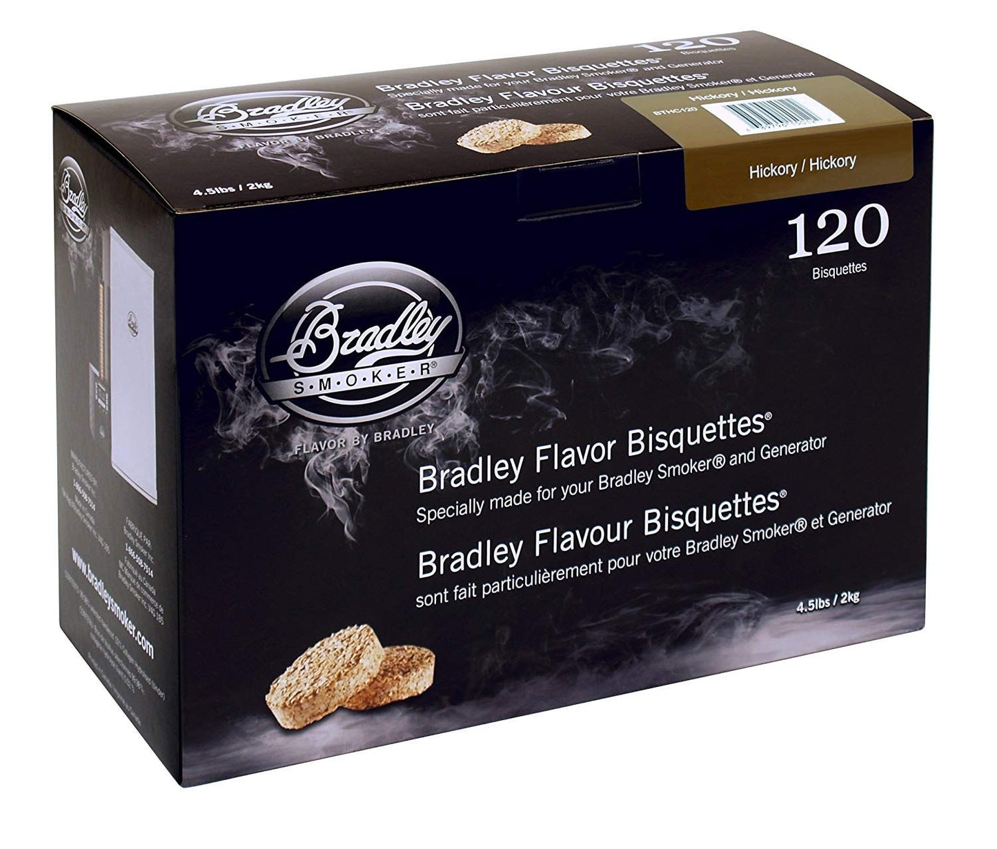 Bradley Smoker Hickory Bisquettes 120 pack