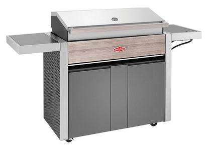 BeefEater 1500 Series 5 Burner BBQ & Side Burner Trolley