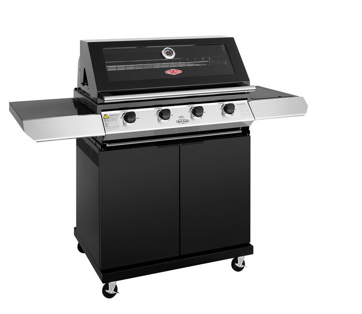 BeefEater 1200E 4 Burner BBQ & Side Burner Trolley