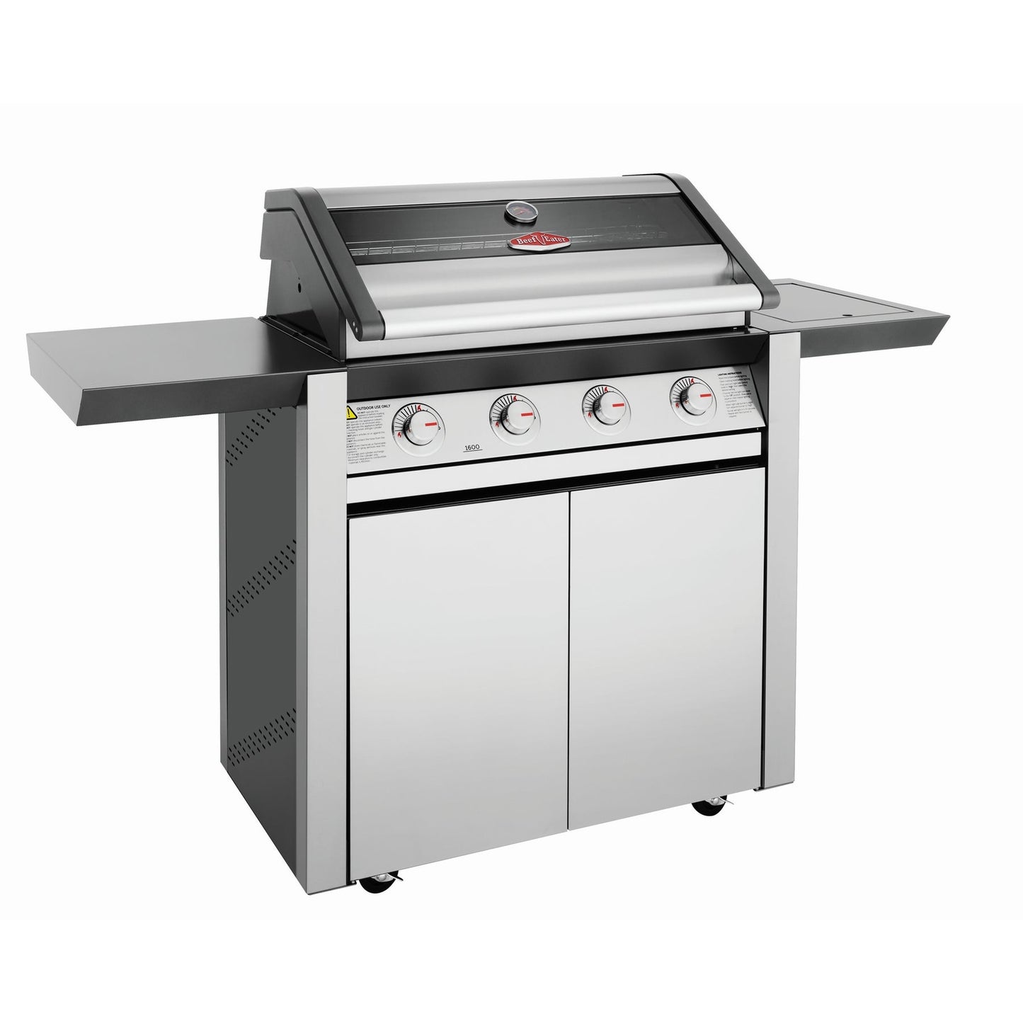 Beefeater 1600S Series - 4 Burner BBQ & Side Burner Trolley