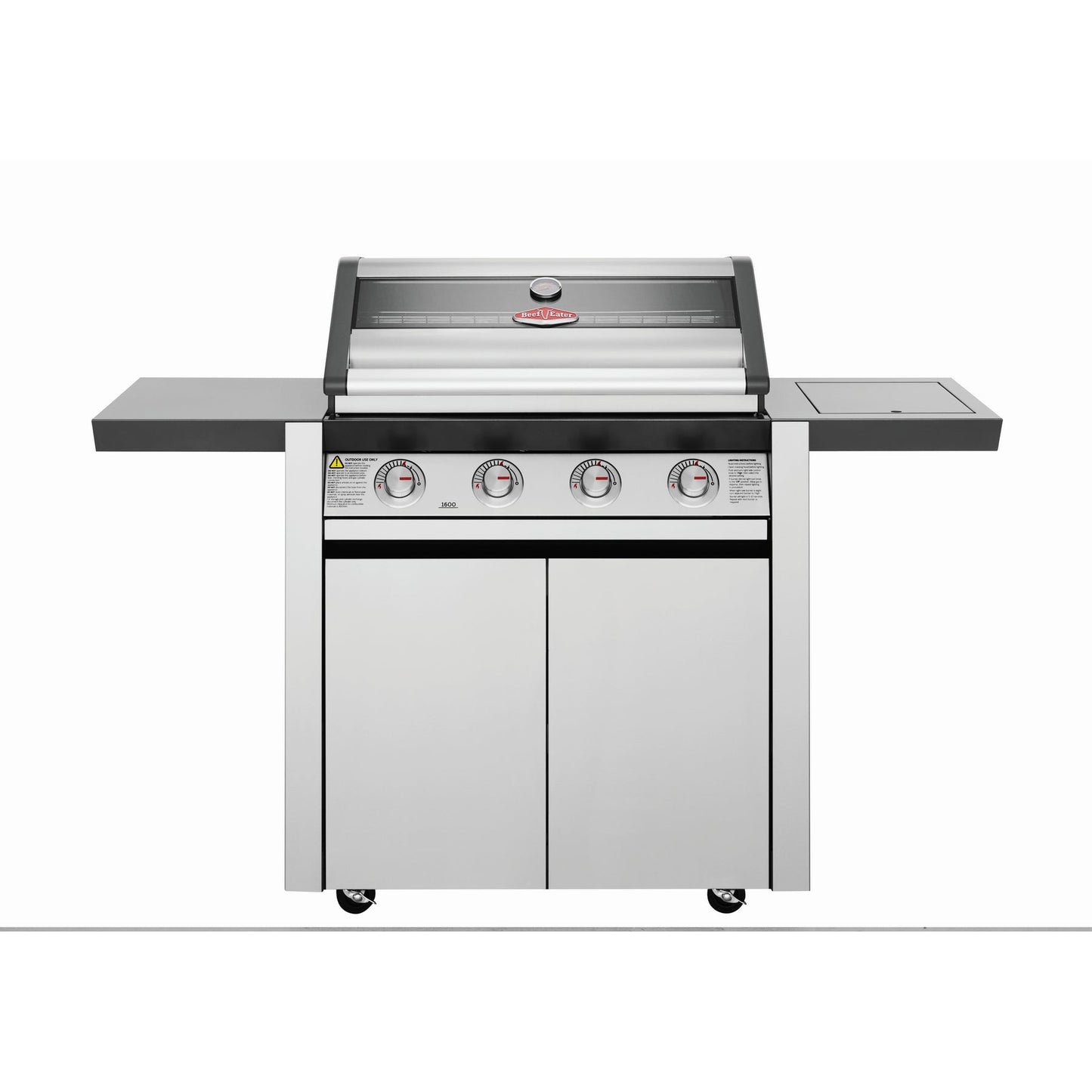 Beefeater 1600S Series - 4 Burner BBQ & Side Burner Trolley