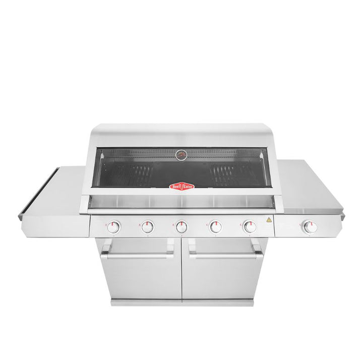 BeefEater 7000 Series Classic 5 Burner BBQ & Side Burner Trolley