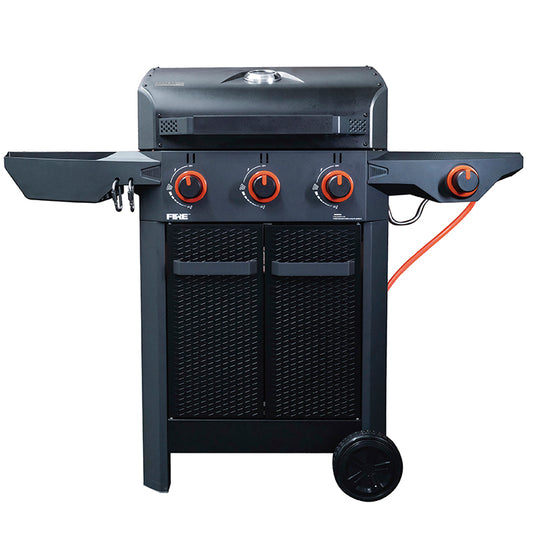 Halmo Fire 3 Burner Cart with Side Burner