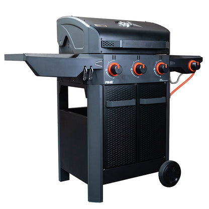 Halmo Fire 3 Burner Cart with Side Burner