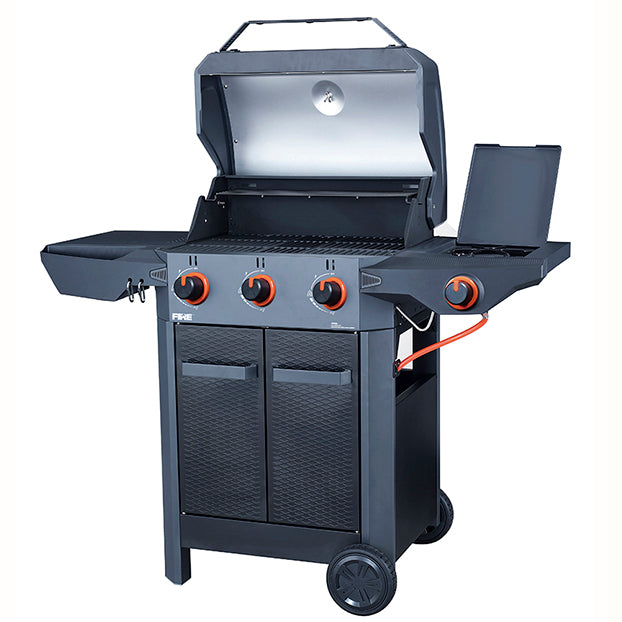 Halmo Fire 3 Burner Cart with Side Burner