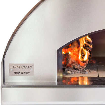 Fontana Margherita Rosso Built-In Wood Pizza Oven