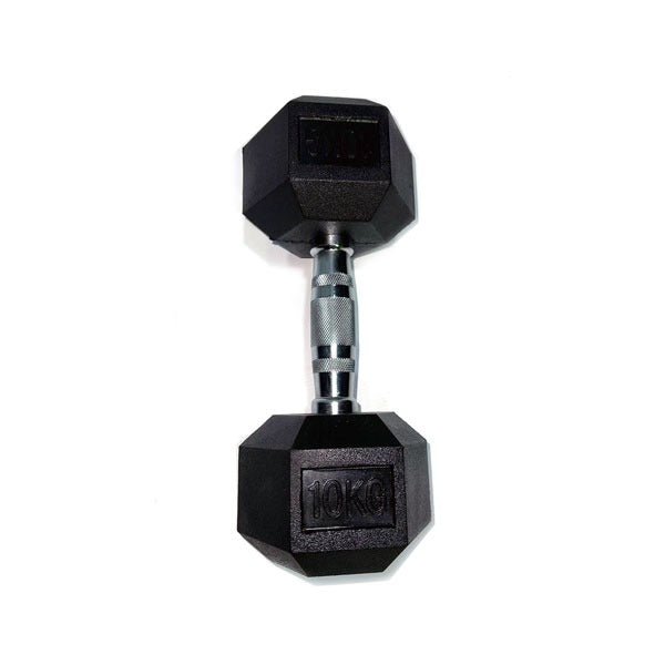 GymGear | 2.5 - 25kg Rubber Hex Dumbbell Set