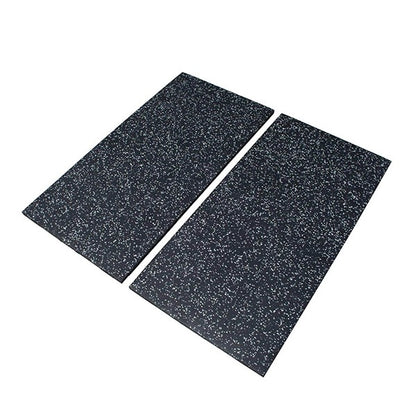 GymGear | 40mm Black Rubber Tile with Grey Fleck (1m x 0.5m)