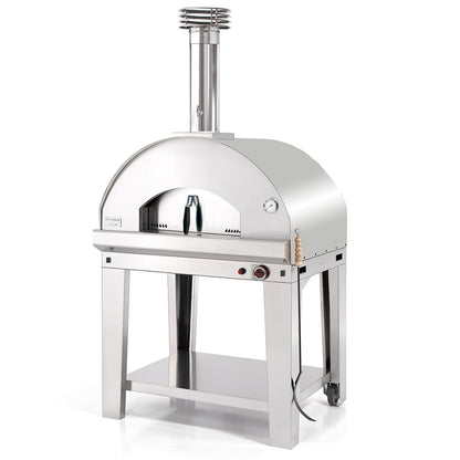 Fontana Mangiafuoco Stainless Steel Gas Pizza Oven Including Trolley