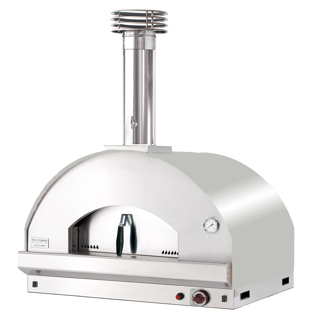 Fontana Mangiafuoco Stainless Steel Built-In Gas Pizza Oven