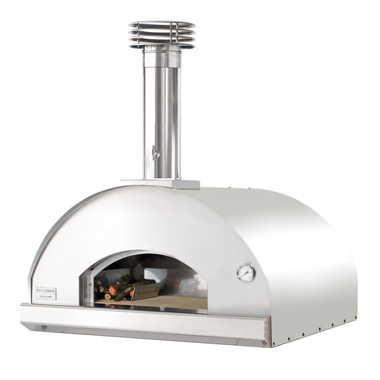 Fontana Marinara Stainless Steel Built-In Wood Pizza Oven