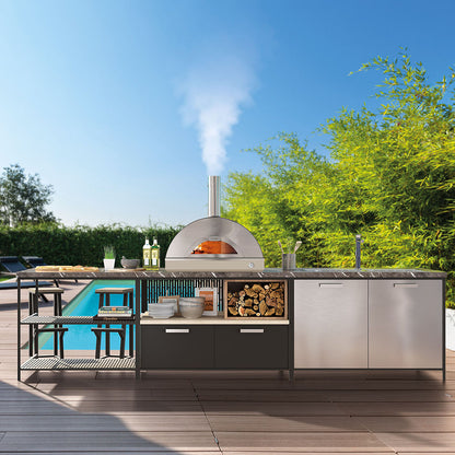 Fontana Riviera Built-In Wood Pizza Oven