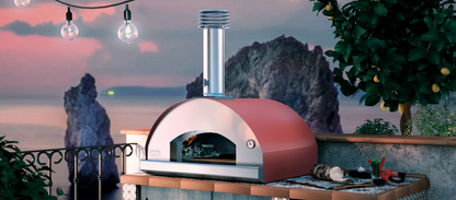 Fontana Mangiafuoco Rosso (Red) Build In Wood Pizza Oven