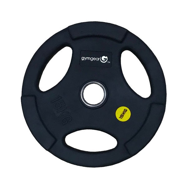 GymGear | Urethane Olympic Plate (with Tri-Grips)