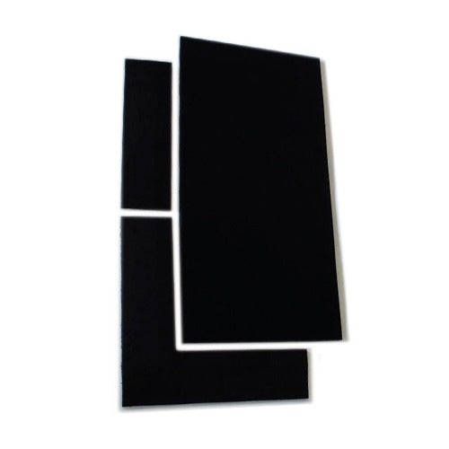 GymGear | 20mm Black Rubber Tile (1m x 0.5m)