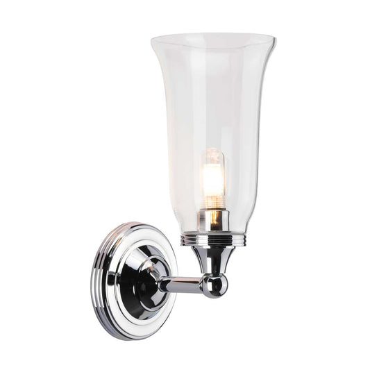 Elstead | Austen 1 Light Tall Wall Light – Polished Chrome