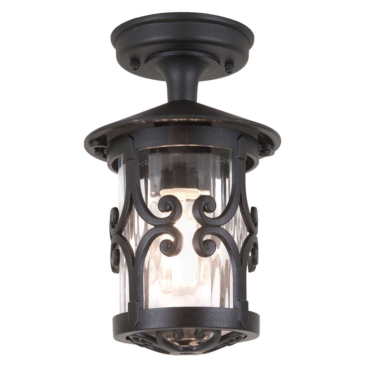 Elstead | Hereford 1 Light Porch Lantern – Black