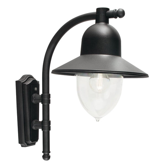 Elstead | Como 1 Light Wall Lantern – Black