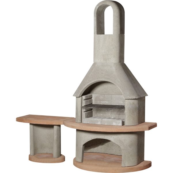 Buschbeck Carmen with Side Table Masonry Barbecue