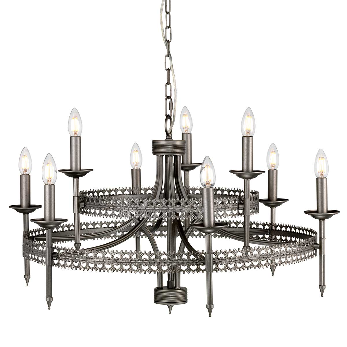 Elstead | Crown 9 Light Chandelier