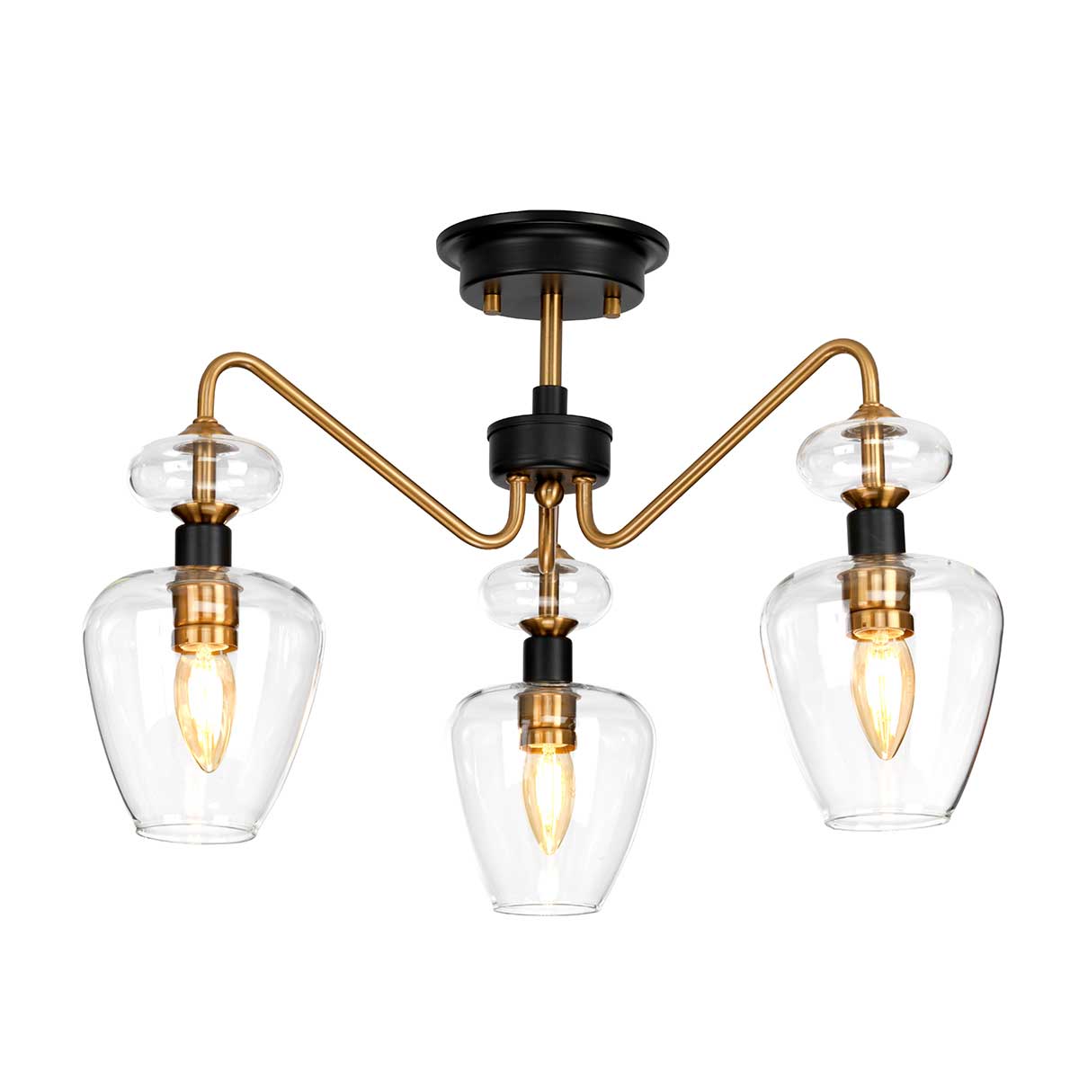 Elstead | Armand 3 Light Semi Flush