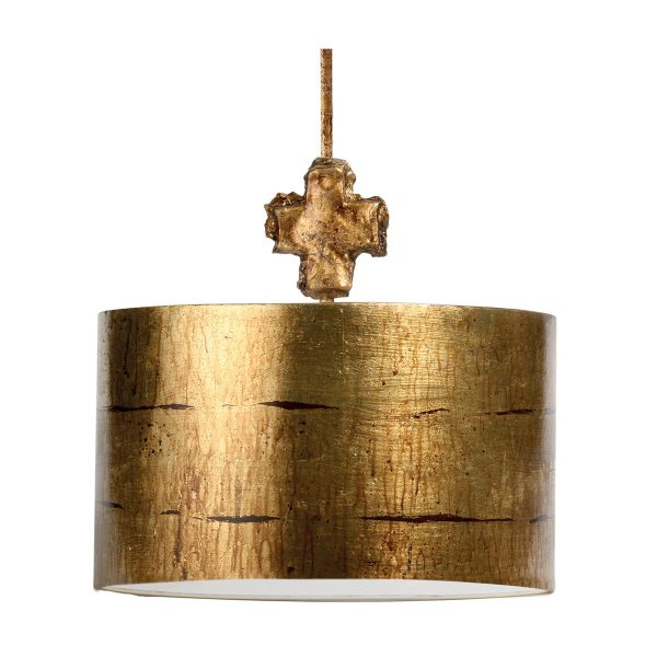 Flambeau | Fragment 1 Light Large Pendant - Gold