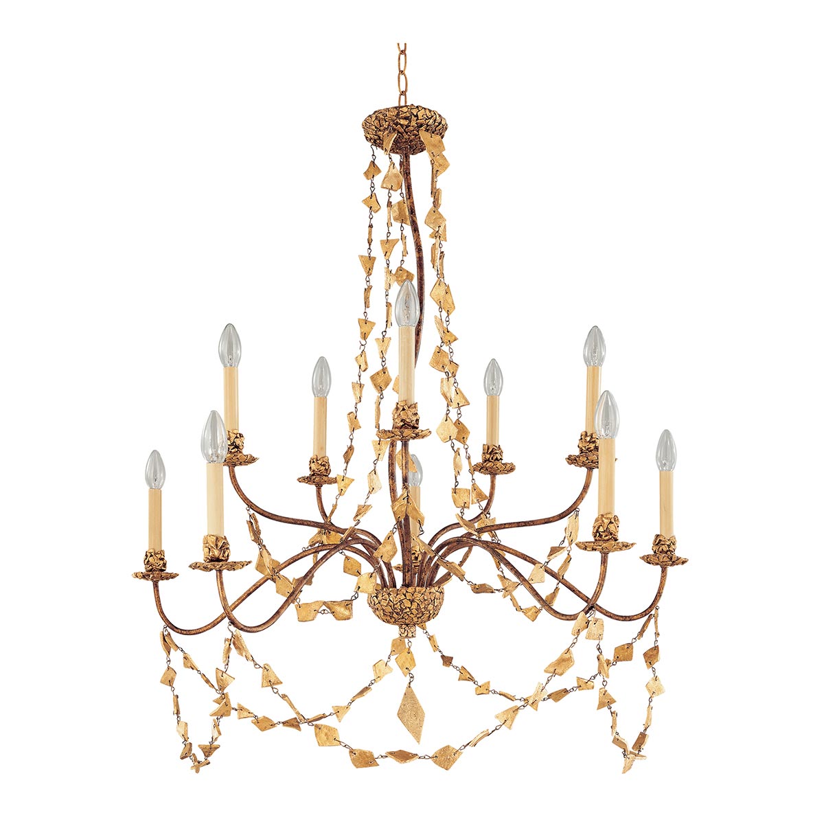 Flambeau | Mosaic 10 Light Chandelier