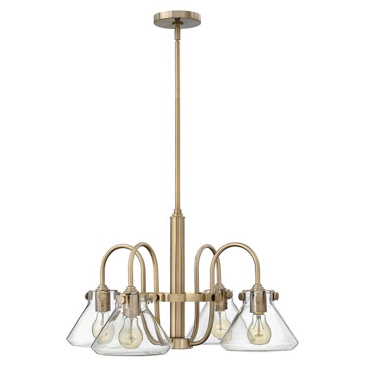 Hinkley | Congress 4 Light Clear Straight Glass Chandelier