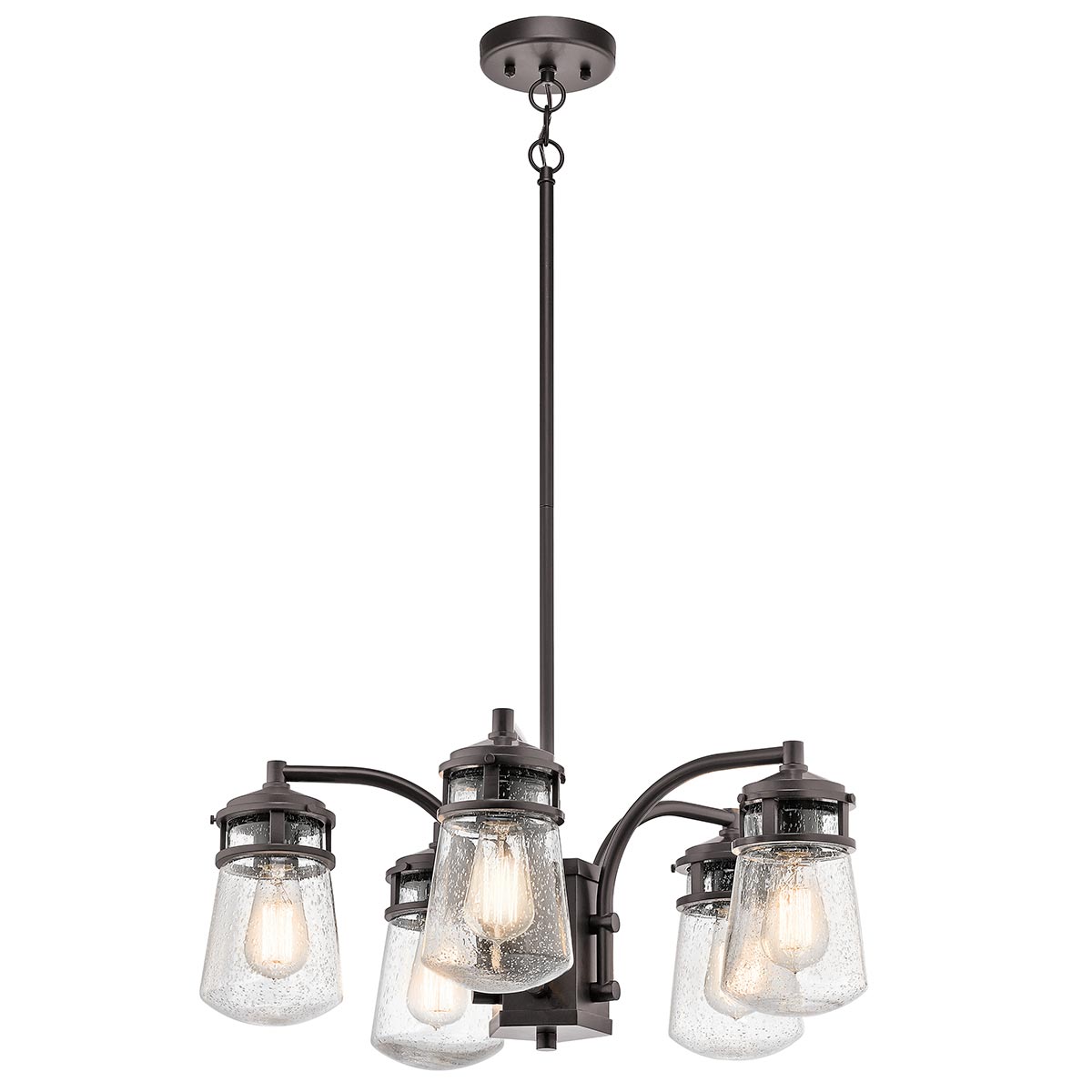 Kichler | Lyndon 5 Light Outdoor Chandelier – Architectural Bronze