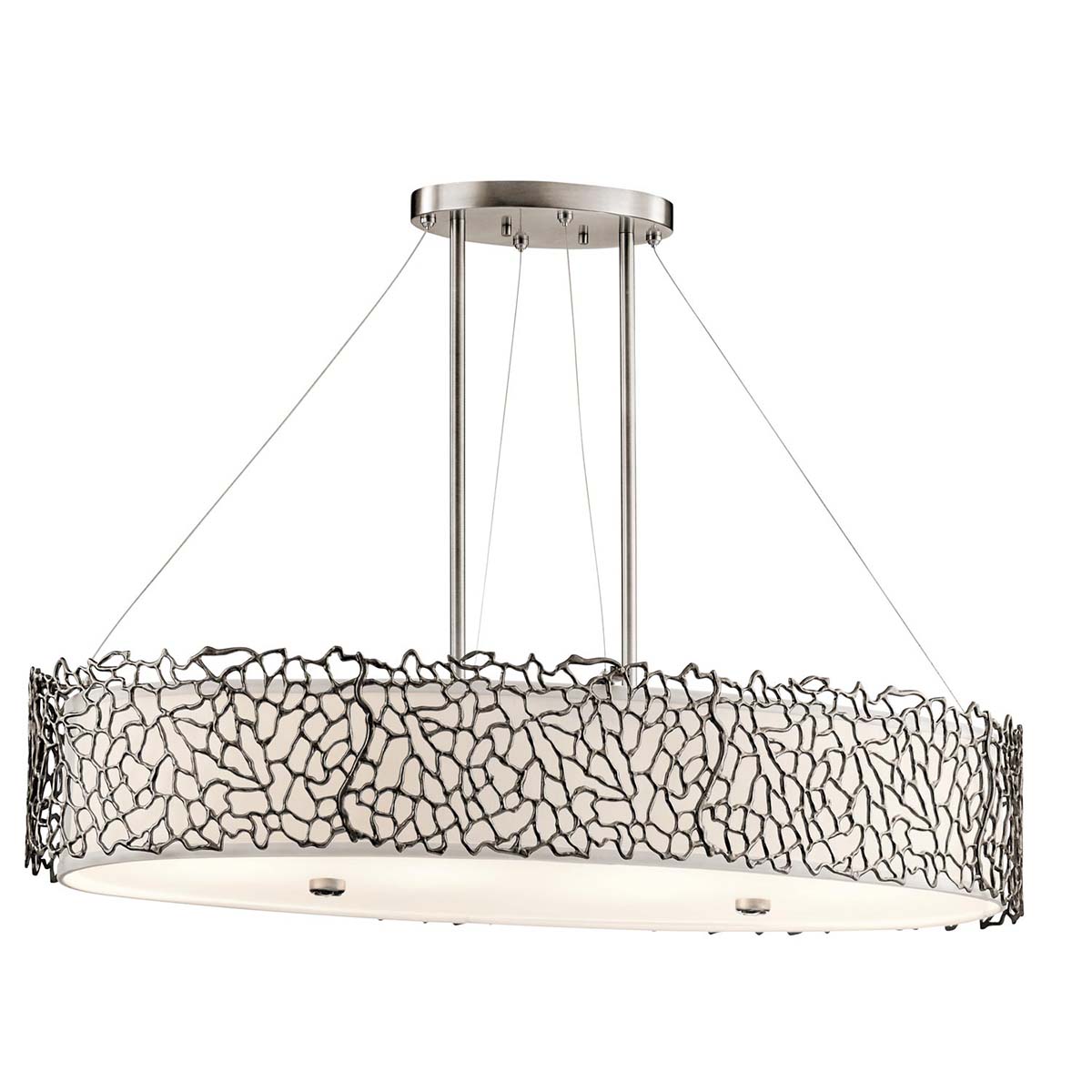 Kichler | Silver Coral 4 Light Oval Island Light