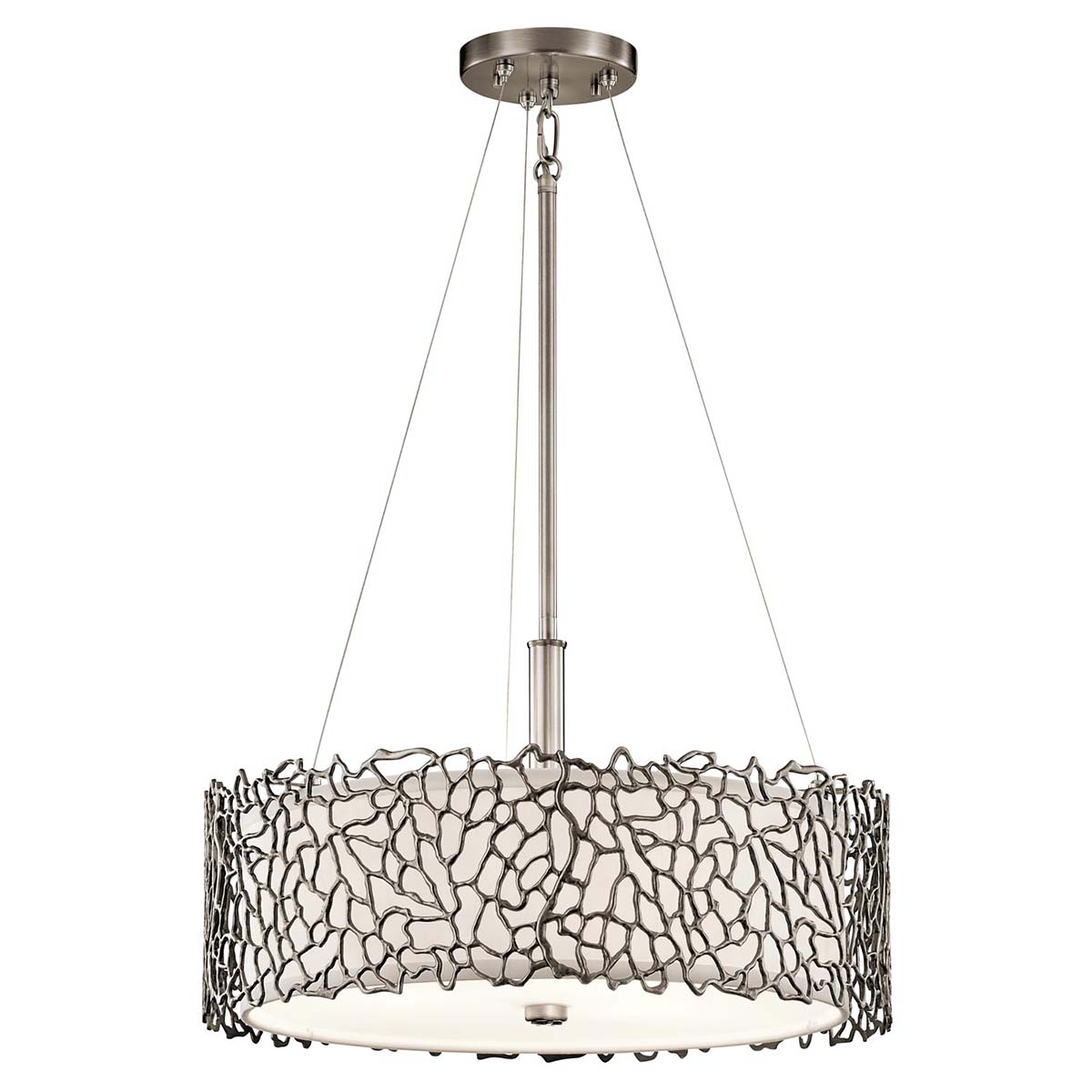 Kichler | Silver Coral 3 Light Duo-Mount Pendant