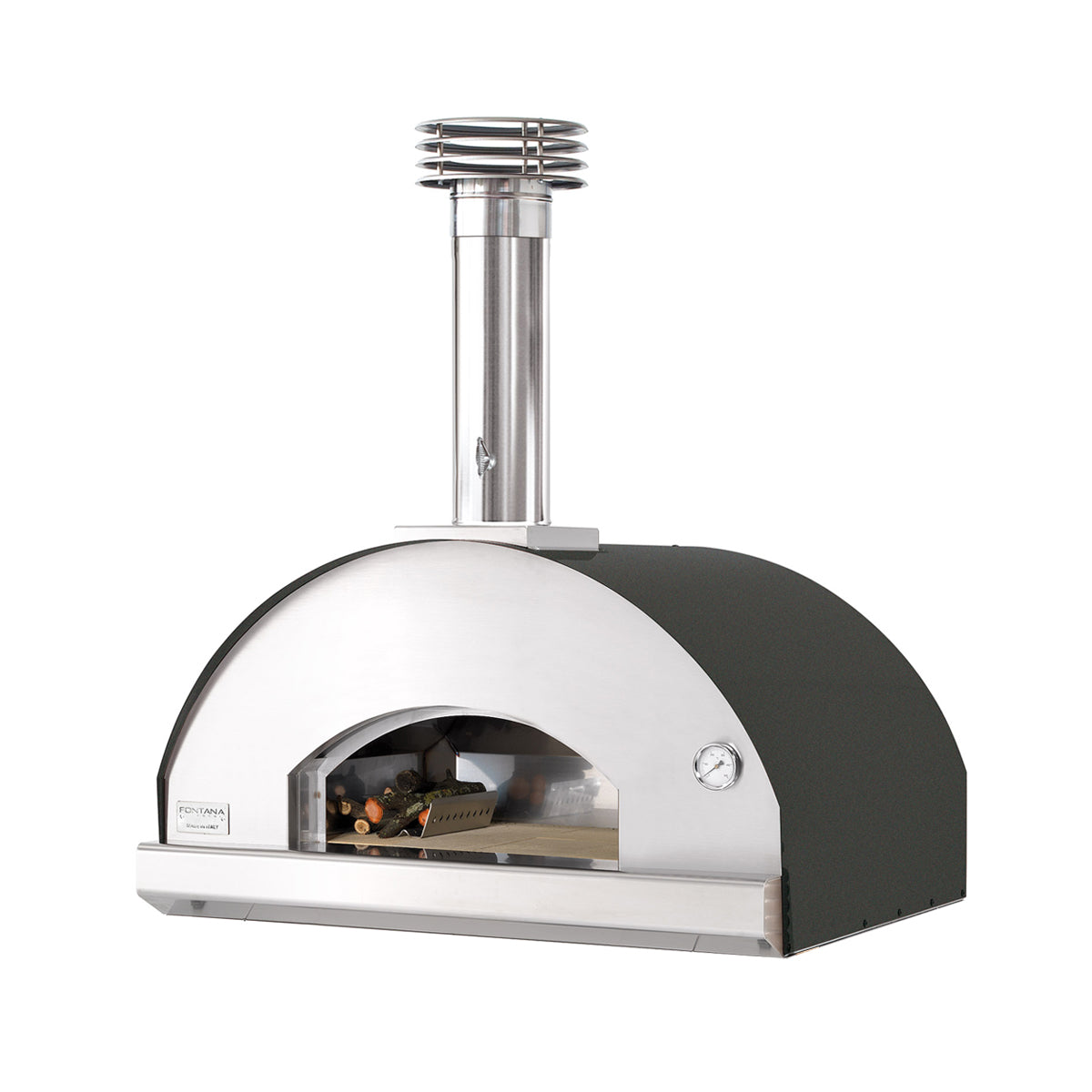 Fontana Marinara Anthracite Built-In Wood Pizza Oven