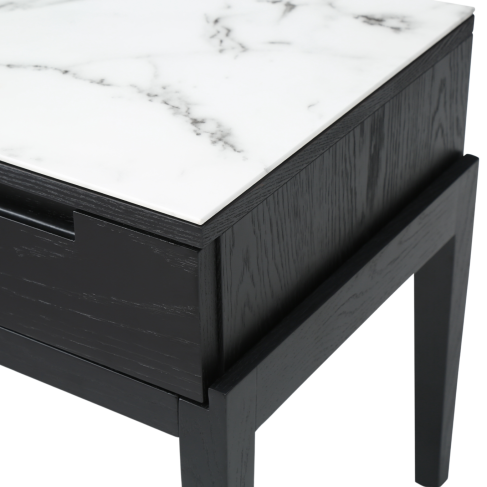 Twenty10 Design | Orchid Marble Bedside Single Drawer