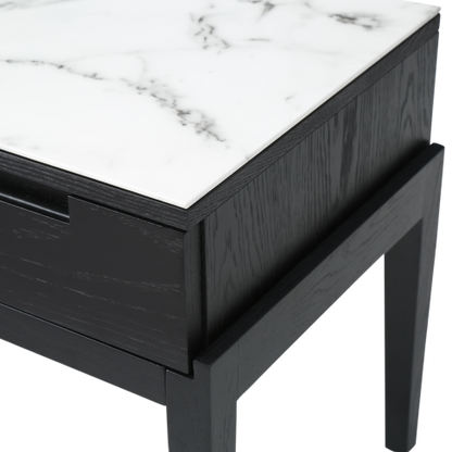 Twenty10 Design | Orchid Marble Bedside Single Drawer