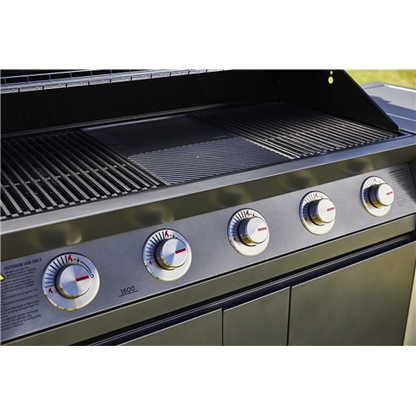 BeefEater 1600E Series Dark 5 Burner BBQ & Trolley