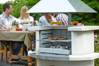 Buschbeck Venedig Masonry Barbecue with Stainless Steel Hood